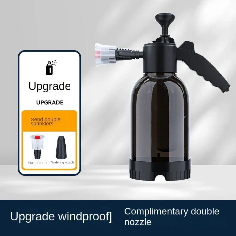2L Hand Pump Foam Sprayer with 3 Types of Nozzle Hand Pneumatic Foam Cannon Snow Foam Car Wash Spray Bottle Car Window Cleaning - P's One-Stop Shop 