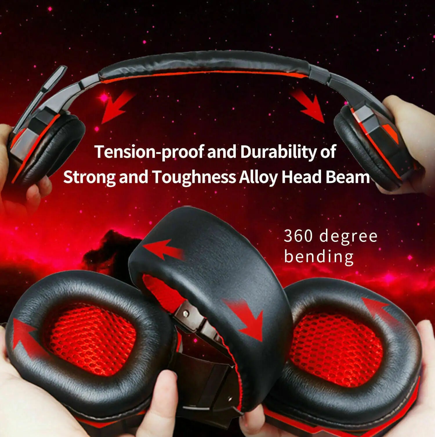 3.5mm Gaming Headset Mic LED Headphones Stereo Bass Surround For PC PS4 Xbox One - P's One-Stop Shop 