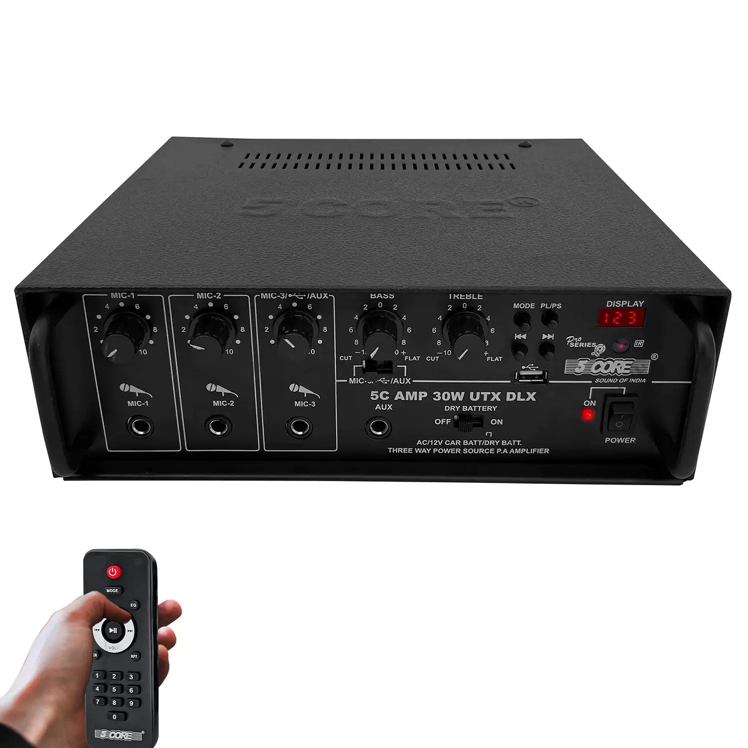5Core Amplifier Home Audio Stereo Receiver PA Speaker Microphone Surround Sound Amp - P's One-Stop Shop 