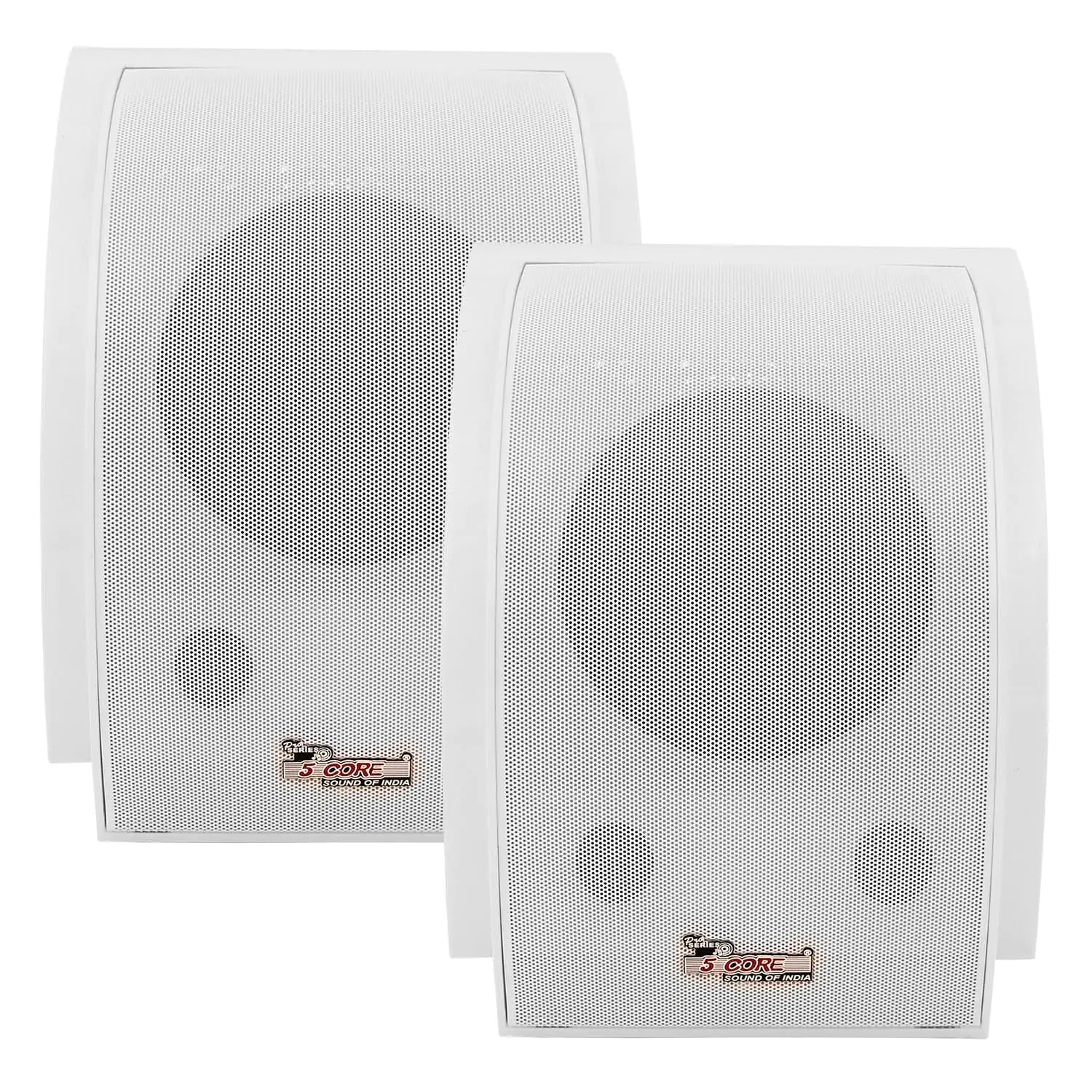 5Core Outdoor Speakers Stereo In Wall 100W Peak Passive Home Audio System - P's One-Stop Shop 