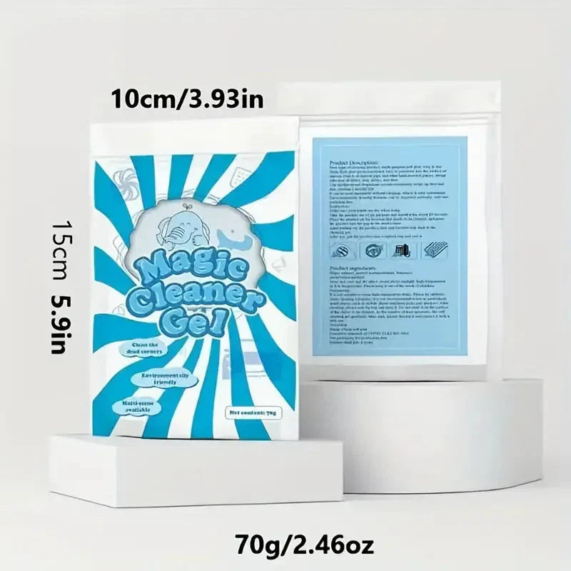 70g Car Cleaning Gel Slime - Effortlessly Remove Dust from Air Vents, Keyboards, and More - P's One-Stop Shop 