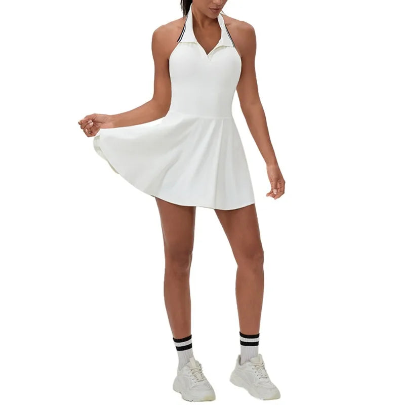 A-line Women's Tennis Golf Jumpsuit Dress - P's One-Stop Shop 