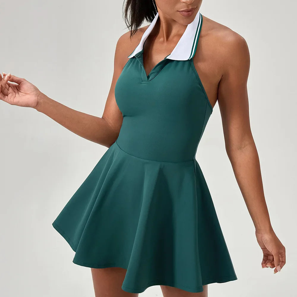 A-line Women's Tennis Golf Jumpsuit Dress - P's One-Stop Shop 