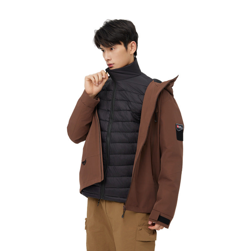 Autumn And Winter Outdoor Keep Warm Waterproof Mountaineering Fishing Camping Couple Jacket - P's One-Stop Shop 