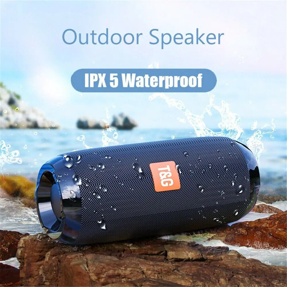 Bluetooth Speaker Wireless Waterproof Outdoor Stereo Bass USB/TF/FM Radio LOUD - P's One-Stop Shop 