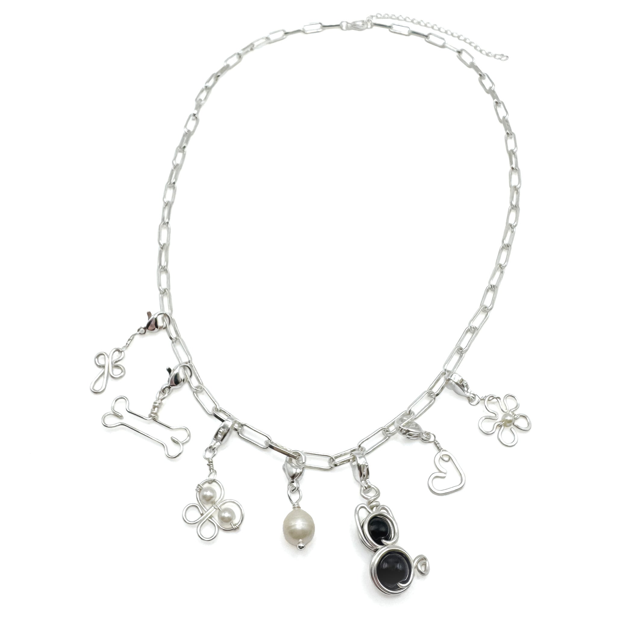 Bone silver charm - P's One-Stop Shop 