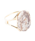 Brown Ocean Jasper Slab Golden Cuff Bracelet - P's One-Stop Shop 
