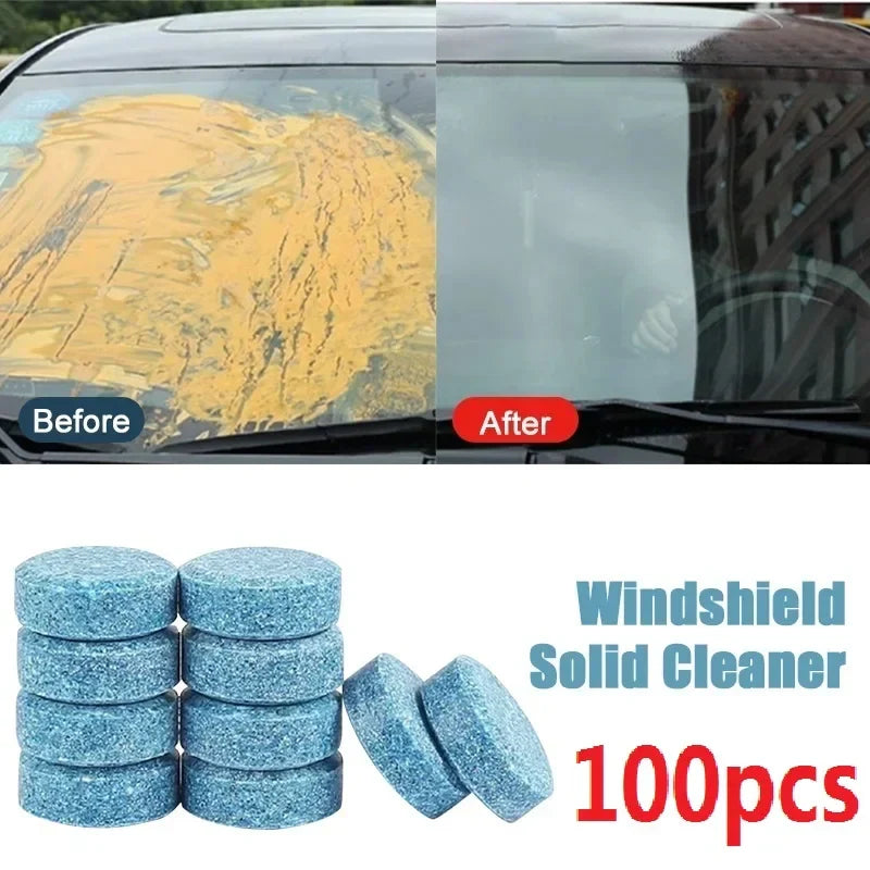 Car Windshield Washer Fluid Concentrated Tablets Solid Effervescent Wiper Tablet for Car Room Kitchen Window Glass Cleaning - P's One-Stop Shop 