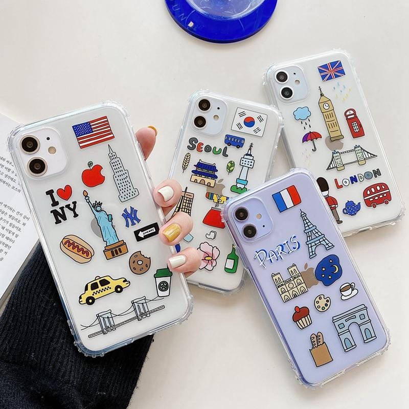 Cartoon City Symbol iPhone Case - P's One-Stop Shop 