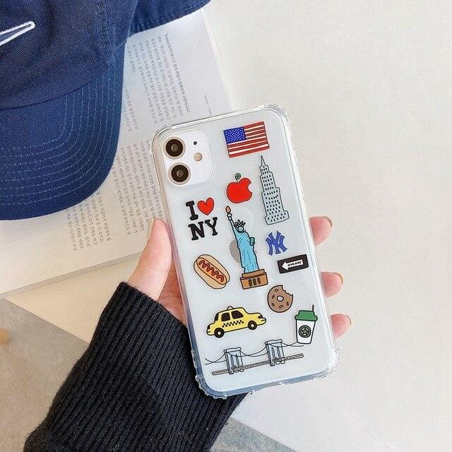 Cartoon City Symbol iPhone Case - P's One-Stop Shop 