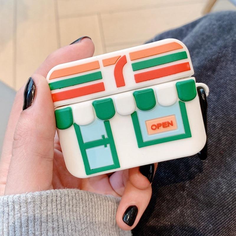 Cartoon Cute Convenience Store Airpods Pro Case - P's One-Stop Shop 