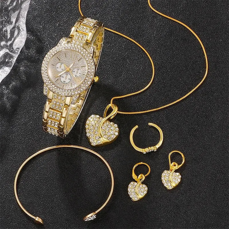 Casual Ladies Watches Jewelry Set - P's One-Stop Shop 