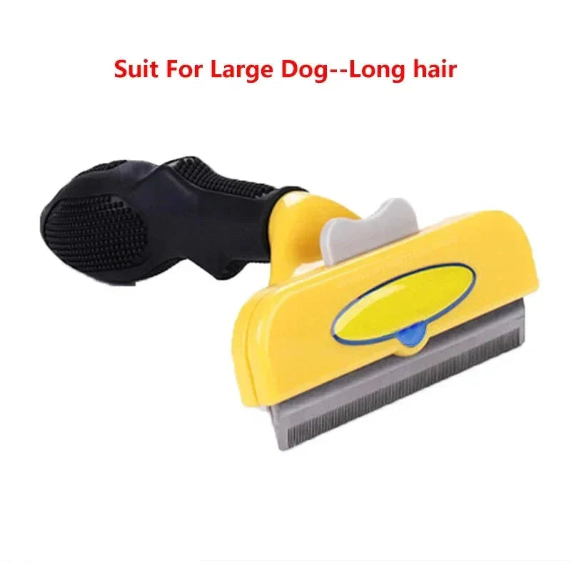 Cat & Dog Hair Removal Comb – Professional Grooming Brush for Shedding Control, Massage & Cleaning | Stainless Steel Deshedding Tool - P's One-Stop Shop 