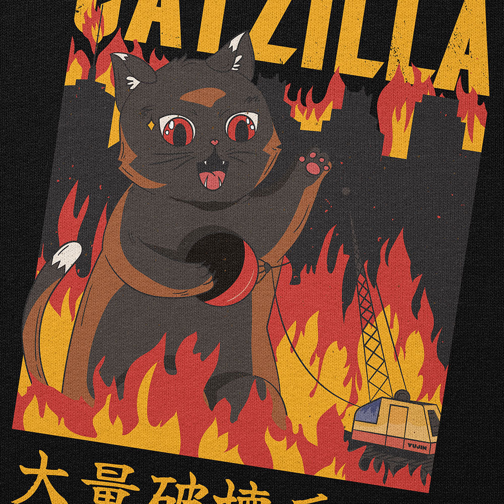 Catzilla City Cat Hoodie - P's One-Stop Shop 