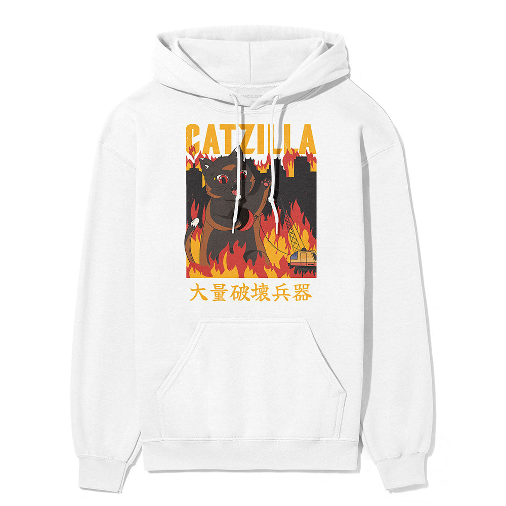 Catzilla City Cat Hoodie - P's One-Stop Shop 