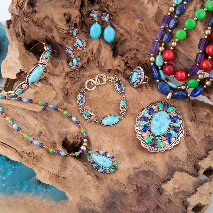 Concho Colorful Golden Statement Ring - P's One-Stop Shop 