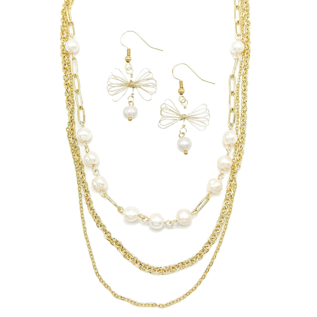 Coquette gold necklace - P's One-Stop Shop 