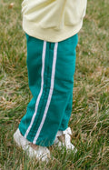 Cotton French Terry Striped Wide Leg Pants - P's One-Stop Shop 