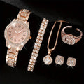 Crystal Wristwatch For Ladies 6pcs - P's One-Stop Shop 