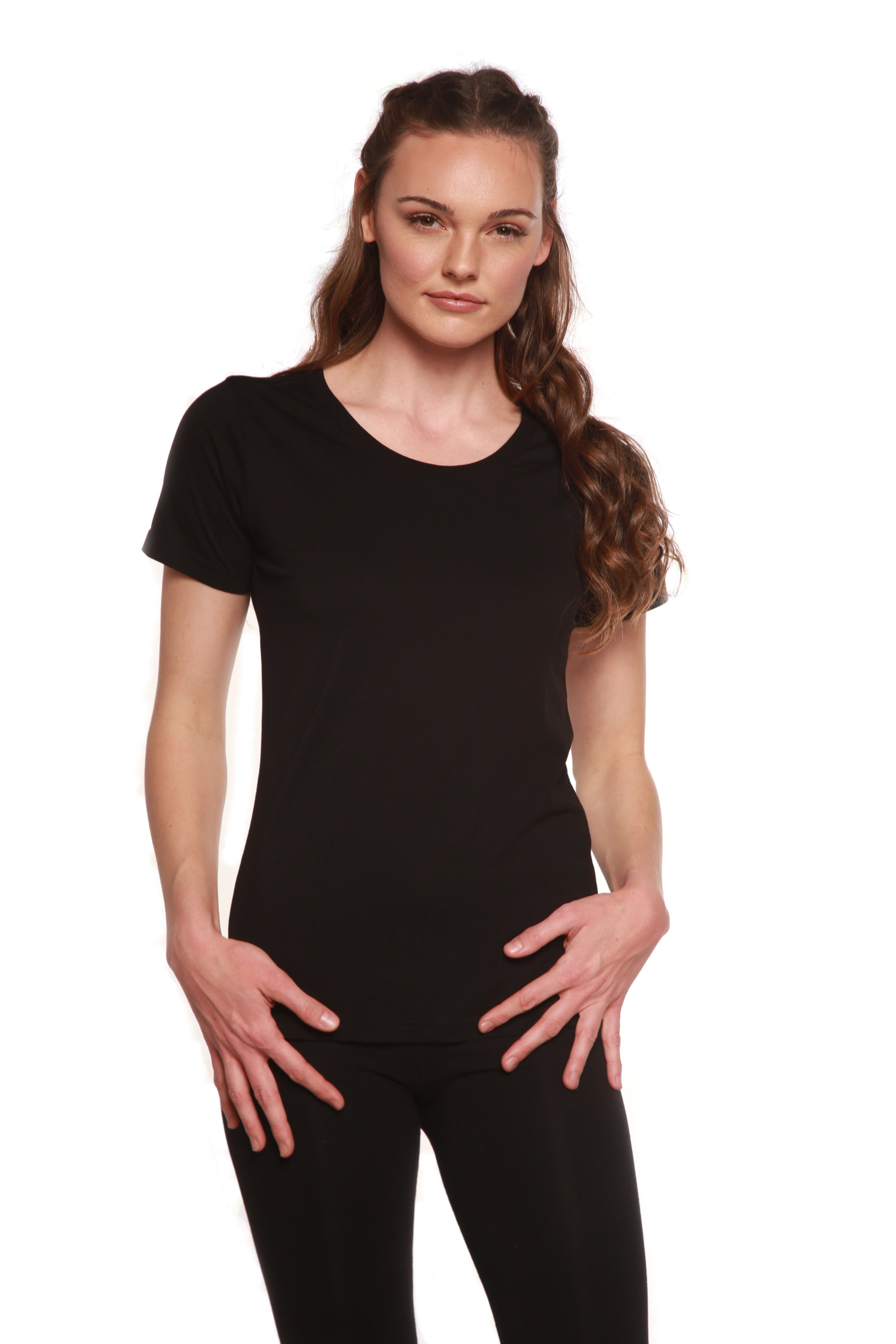 Custom Printed Women's Bamboo/Cotton Short Sleeve Scoop Neck Graphic T-Shirt - P's One-Stop Shop 