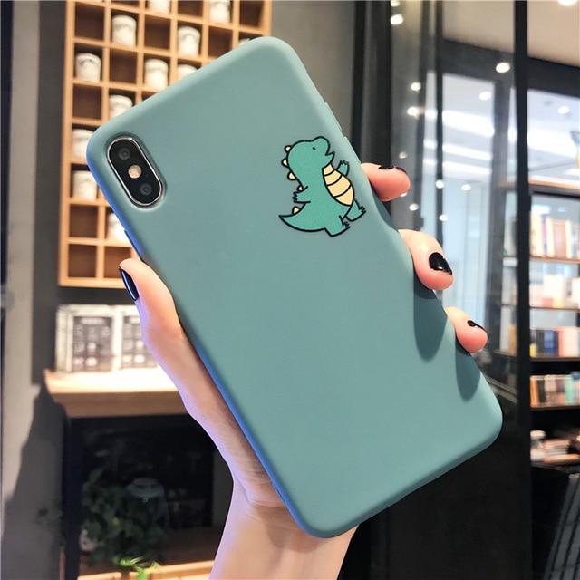 Cute Couple Dinosaur iPhone Case - P's One-Stop Shop 