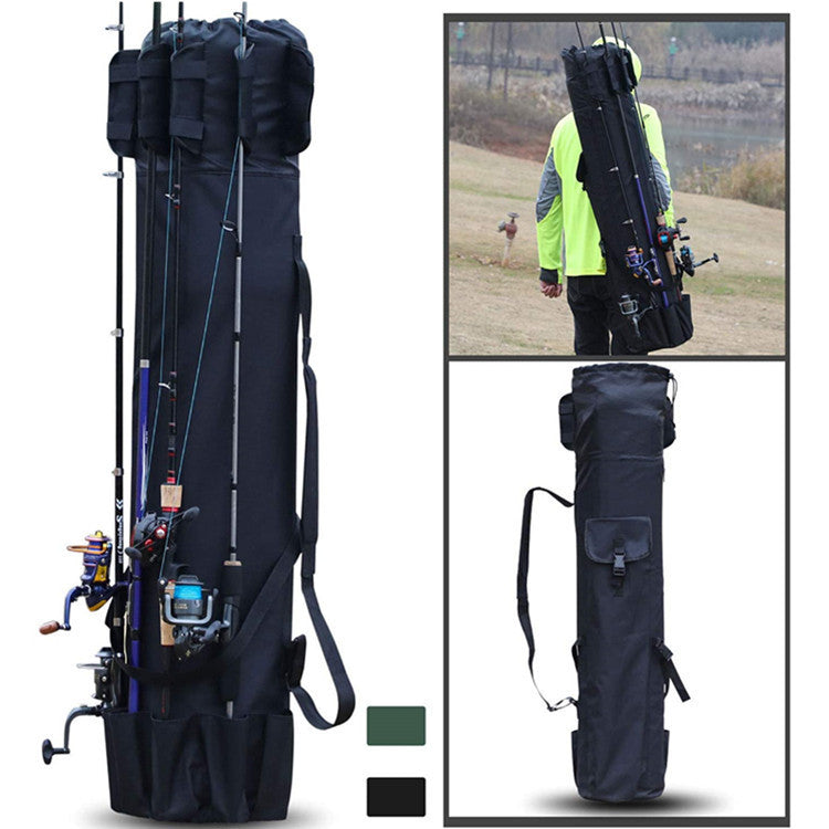 Cylinder Outdoor Fishing Bag Multifunctional Fishing Rod Bag Sea Rod Fishing Gear Storage Bag - P's One-Stop Shop 