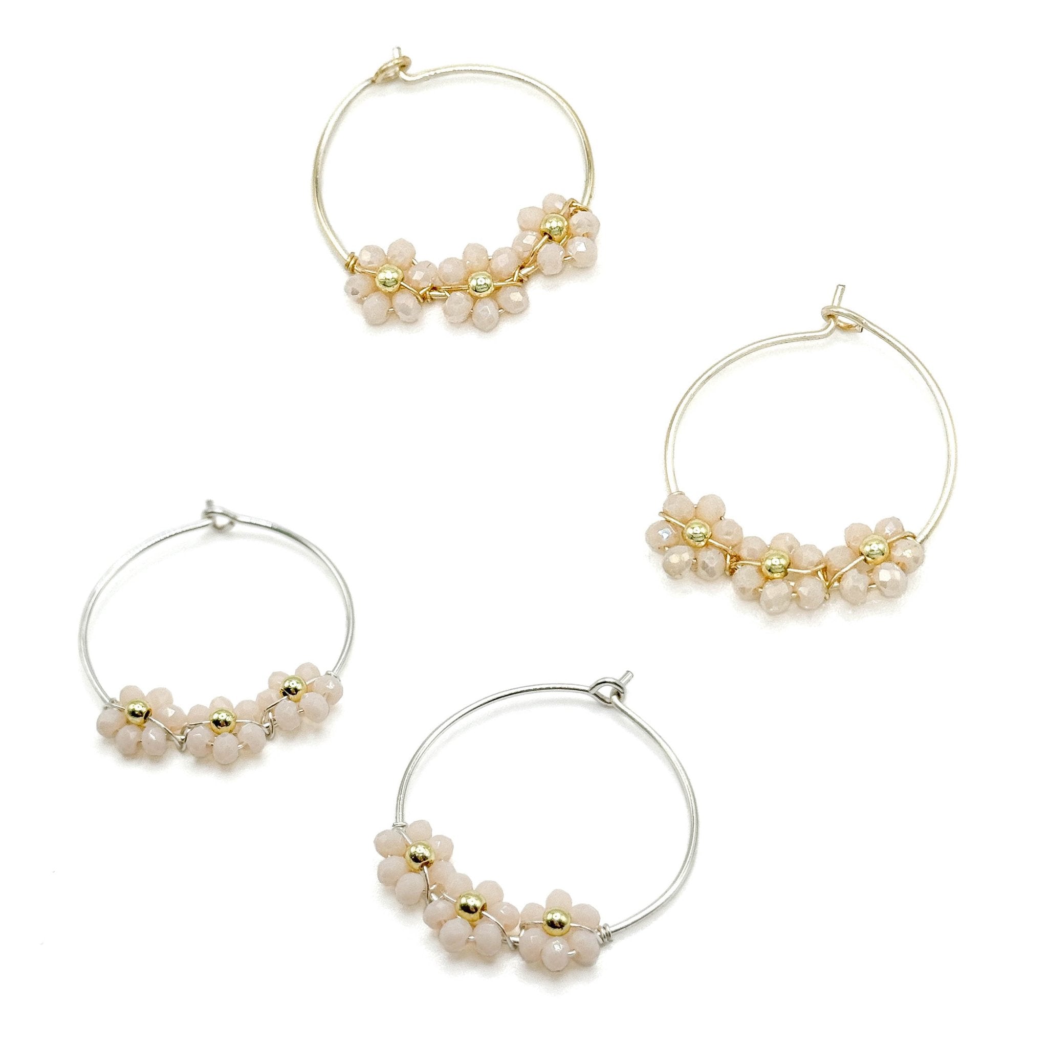 Daisy gold earrings - P's One-Stop Shop 