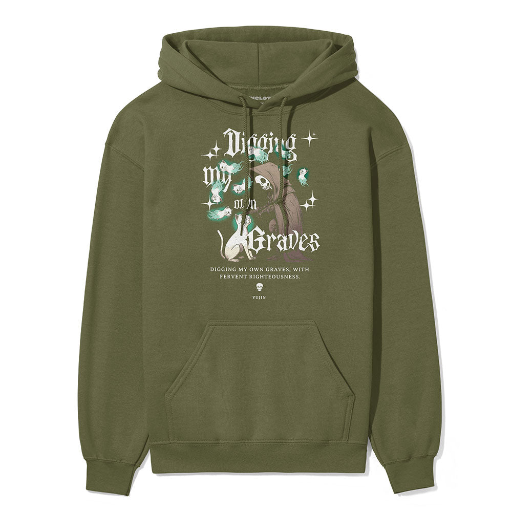 Digging My Own Graves Cat Hoodie - P's One-Stop Shop 