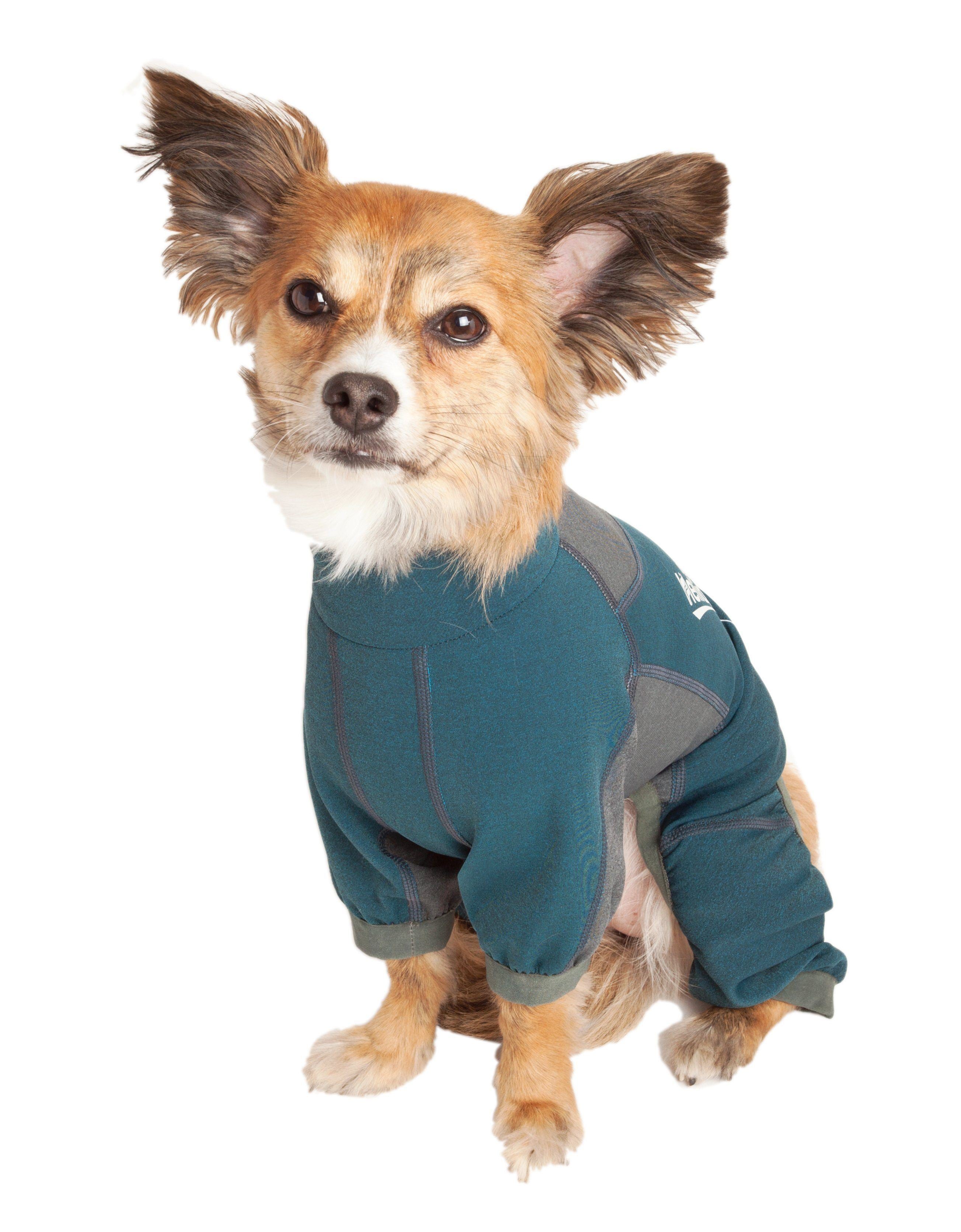 Dog Helios ® 'Rufflex' Mediumweight 4-Way-Stretch Fitness Yoga Dog Tracksuit Jacket - P's One-Stop Shop 