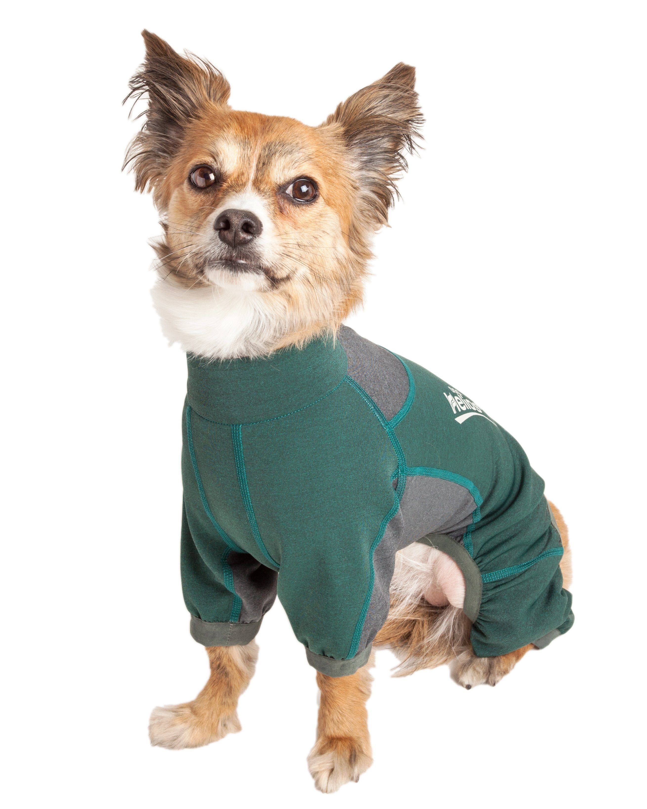 Dog Helios ® 'Rufflex' Mediumweight 4-Way-Stretch Fitness Yoga Dog Tracksuit Jacket - P's One-Stop Shop 