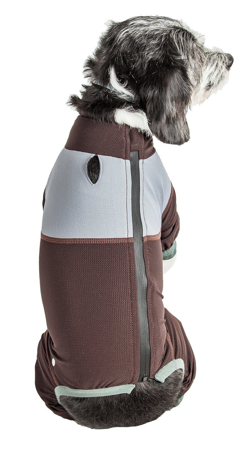 Dog Helios ® 'Tail Runner' Lightweight 4-Way-Stretch Breathable Yoga Dog Tracksuit - P's One-Stop Shop 