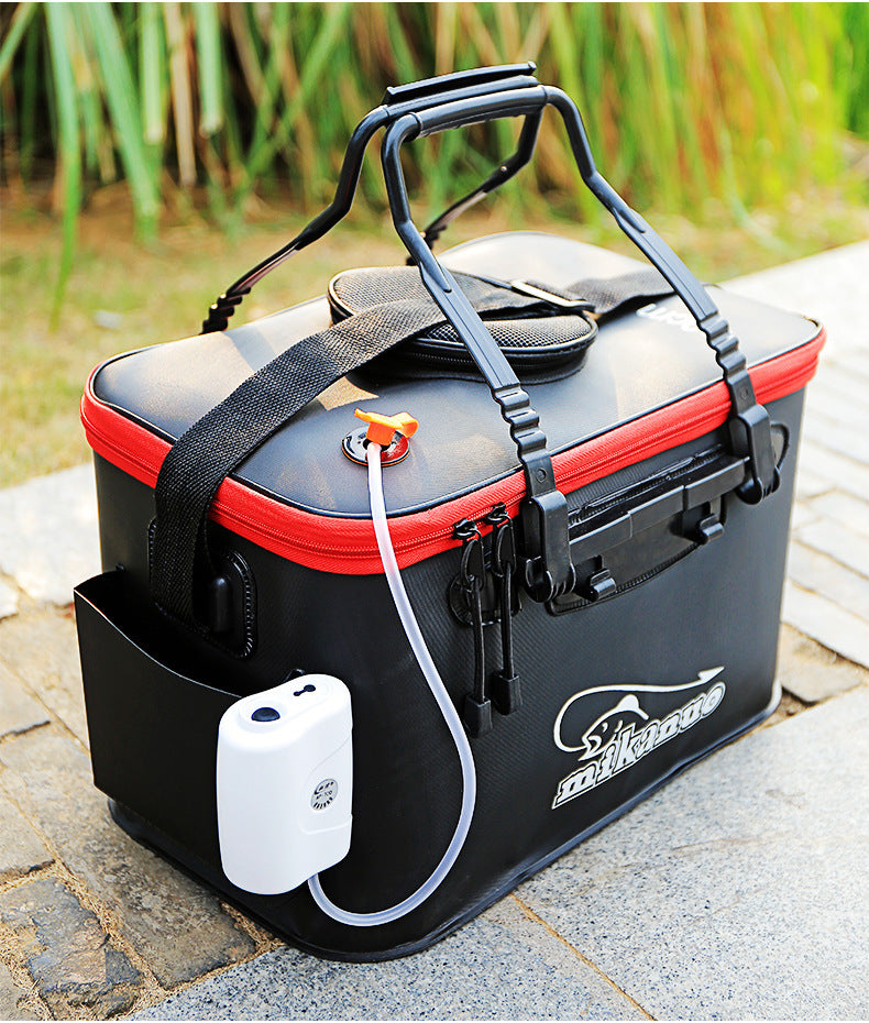 EVA Portable Fishing Bag Folding Thicken Live Fishing Box Tank Bucket Camping Fishing Tackle Fishbox Storage Bag - P's One-Stop Shop 