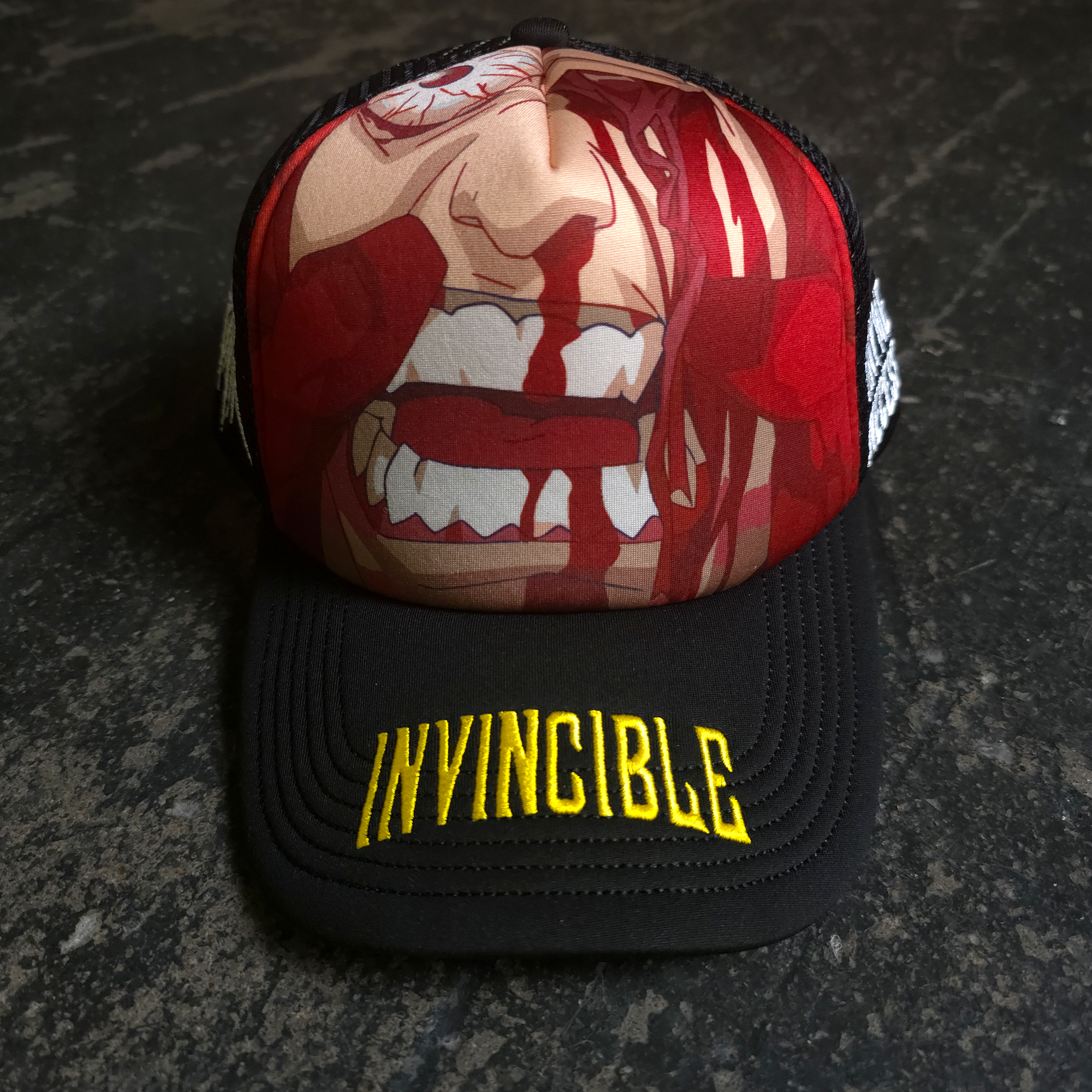 Face Smasher Trucker Hat Black - P's One-Stop Shop 