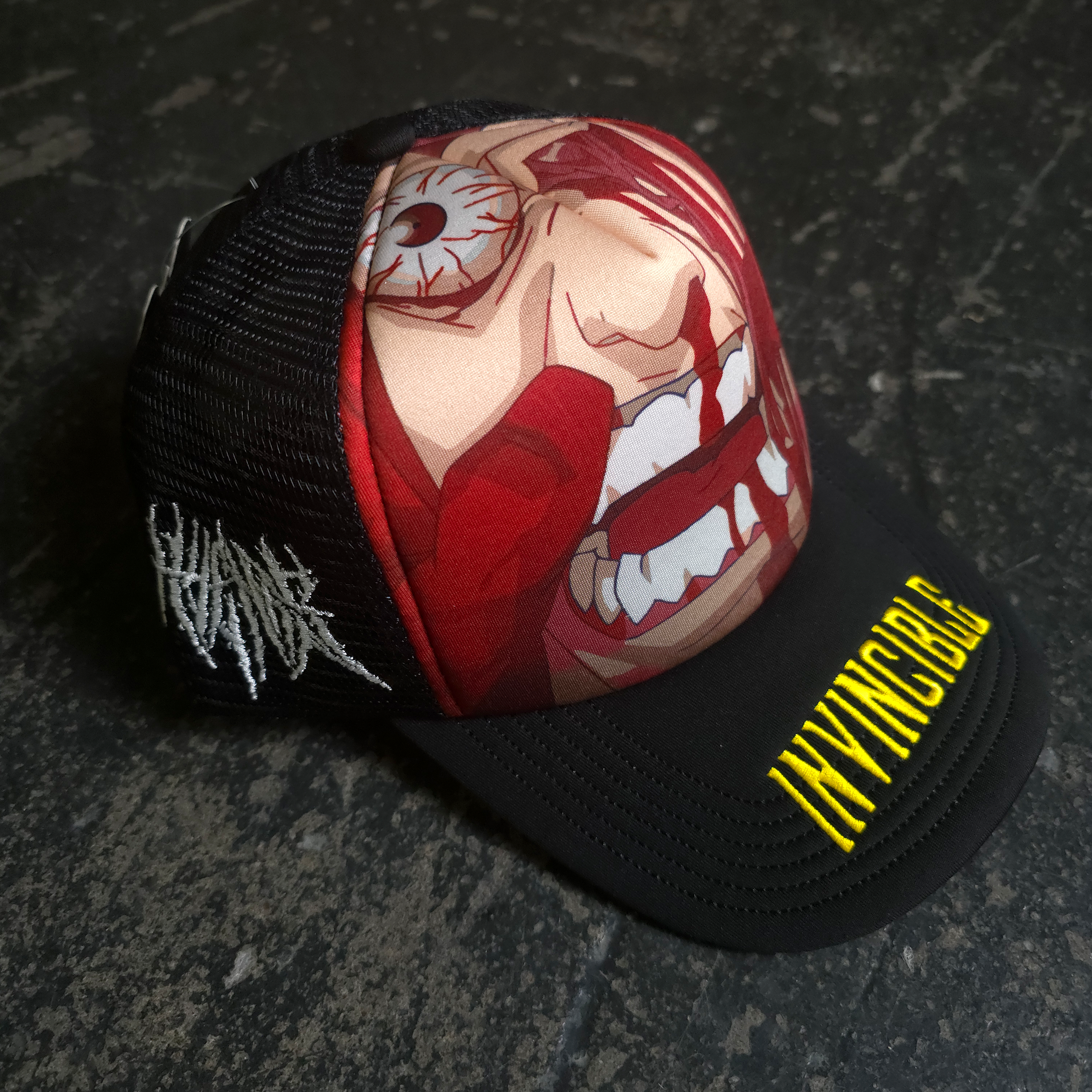 Face Smasher Trucker Hat Black - P's One-Stop Shop 