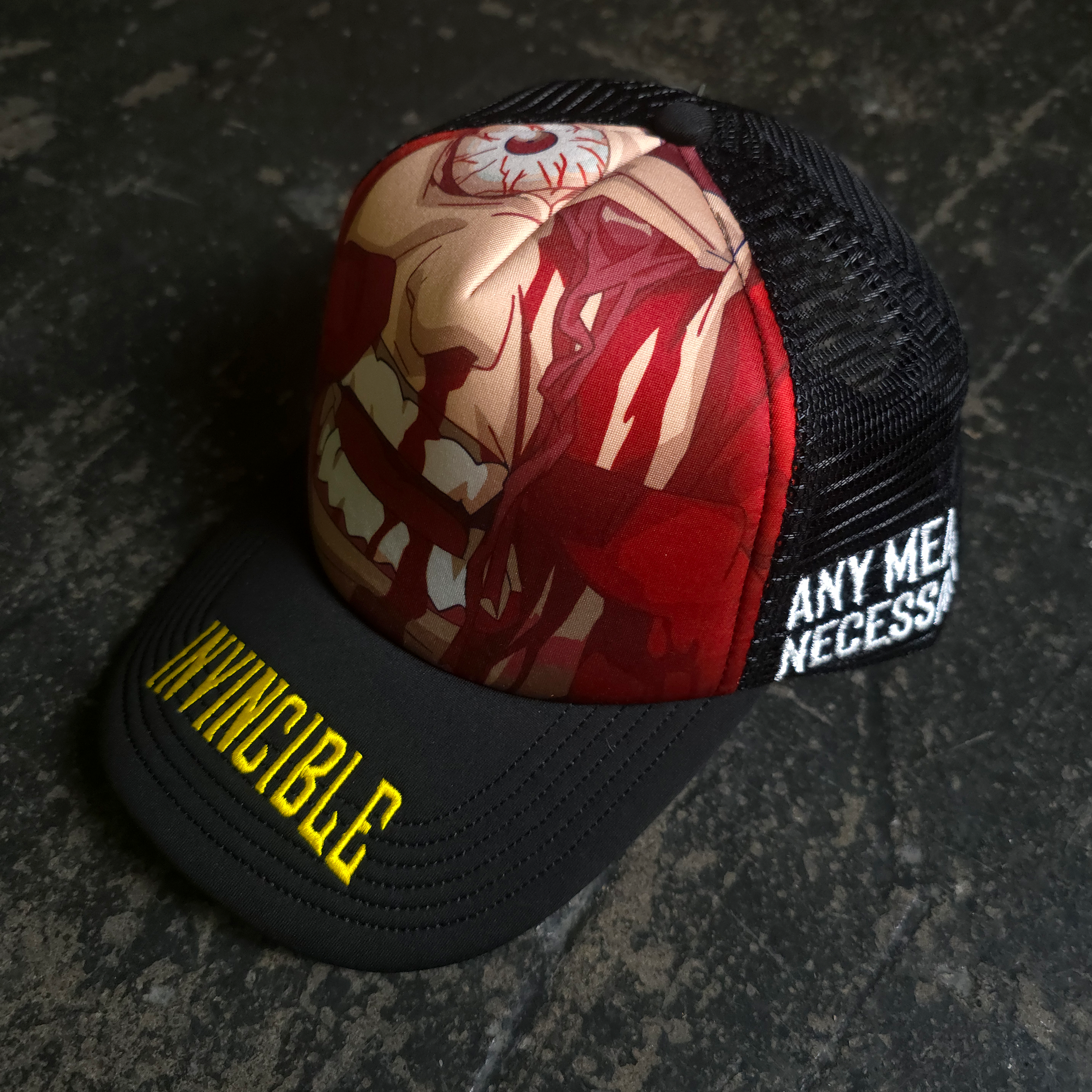 Face Smasher Trucker Hat Black - P's One-Stop Shop 