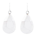 Faceted Sterling Silver Drop Earrings - P's One-Stop Shop 