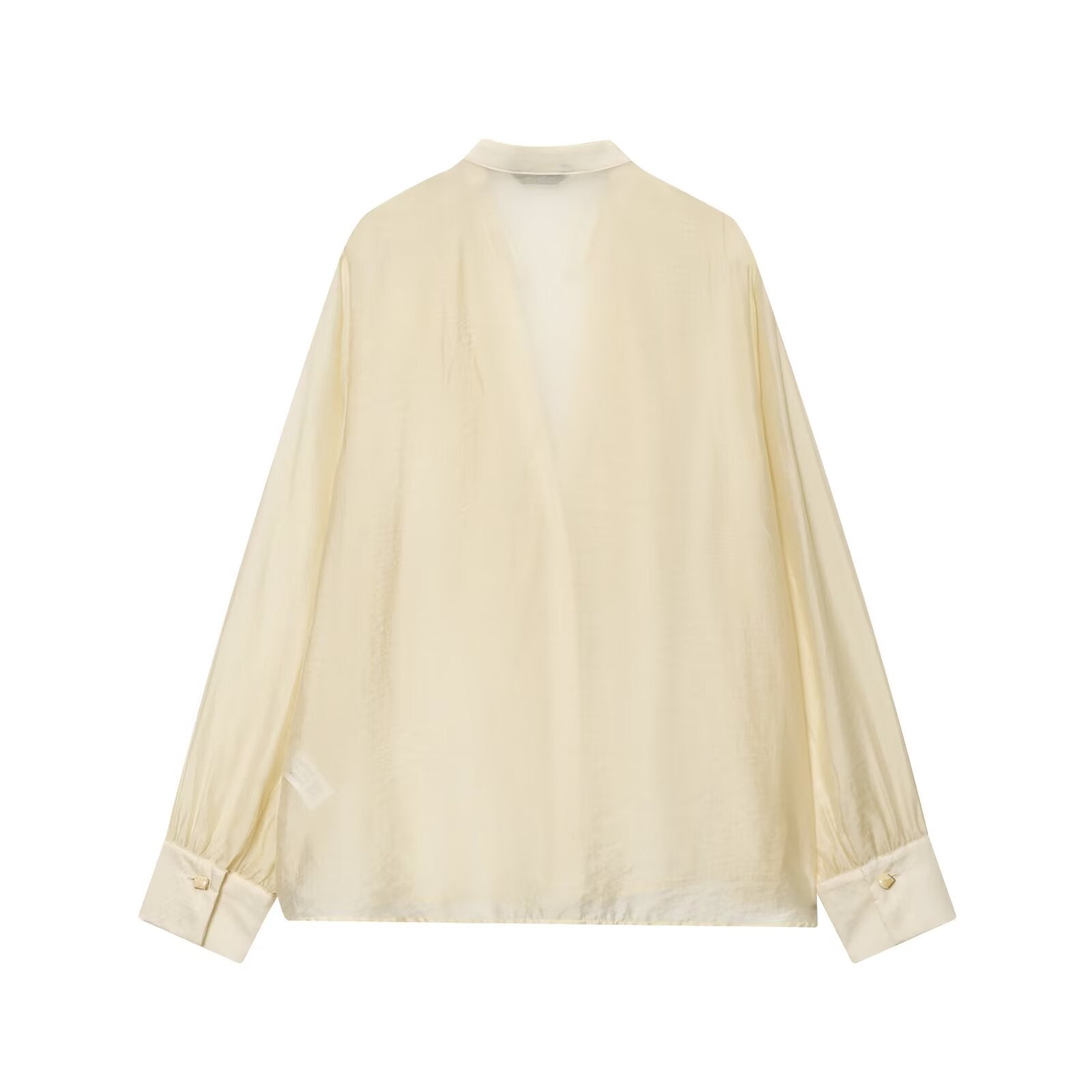 Fall WomenClothing Laminated Decoration Bow Shirt - P's One-Stop Shop 