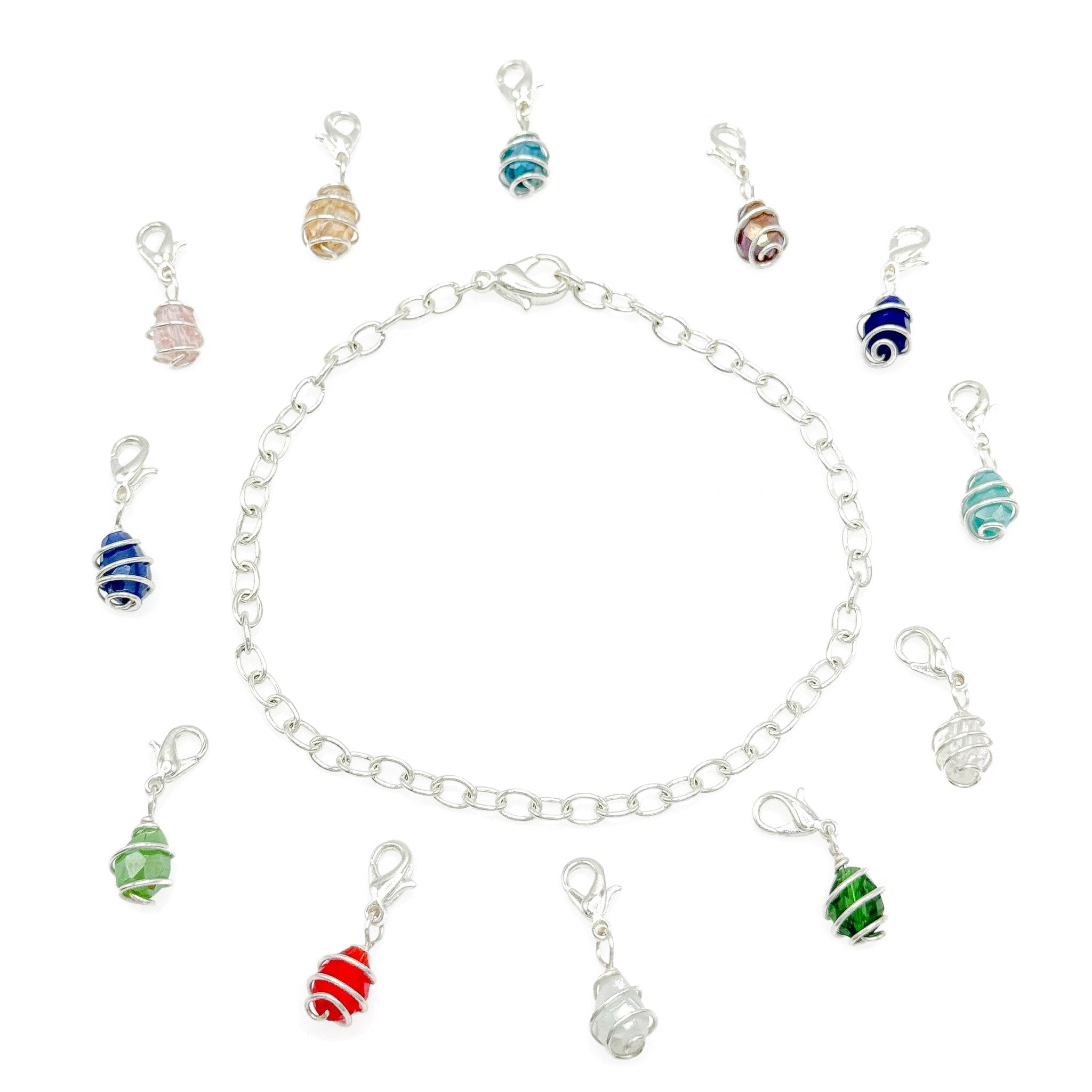 Familia Silver Birthstone Charms - P's One-Stop Shop 