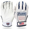 Franklin USA Women Softball CFX FP Batting Glove - White/USA - P's One-Stop Shop 