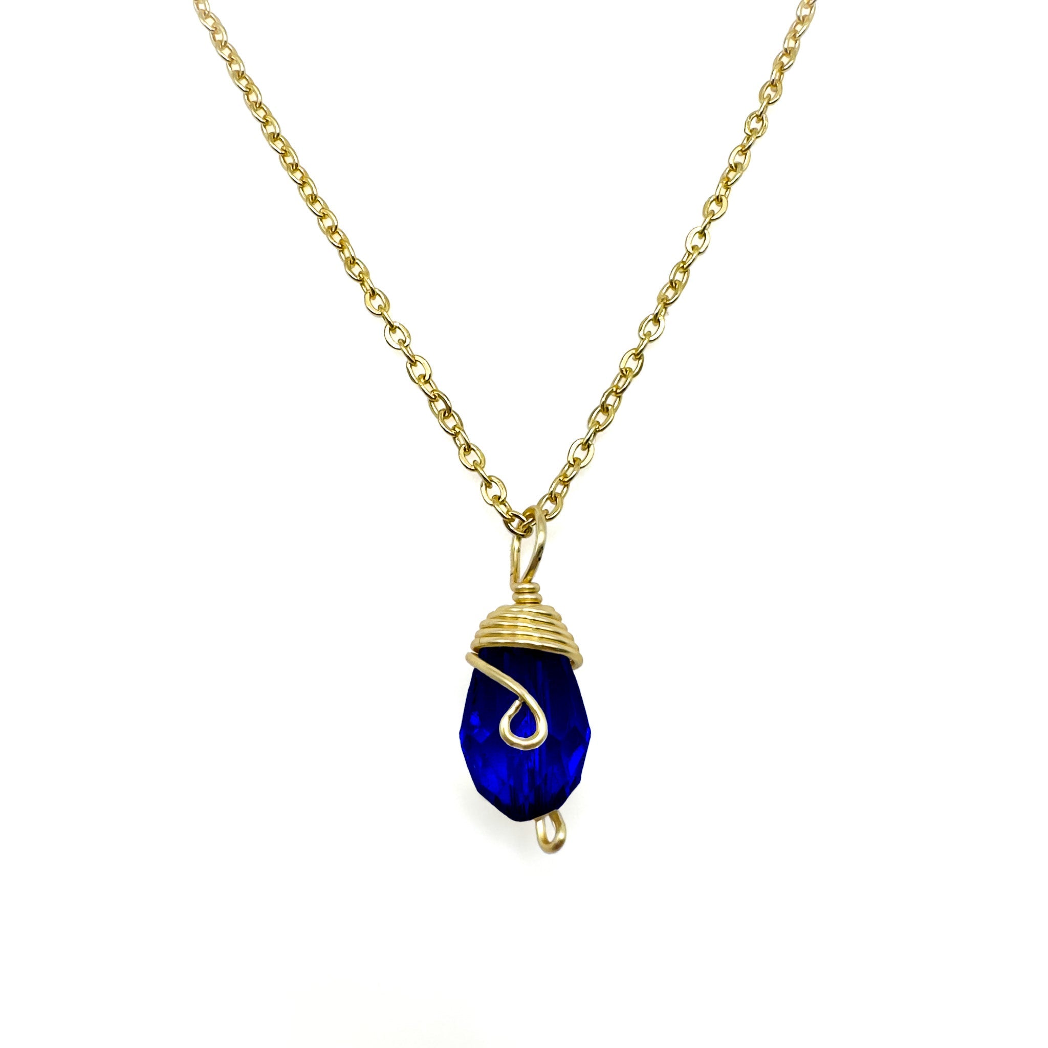 Gold Birthstone necklace - P's One-Stop Shop 