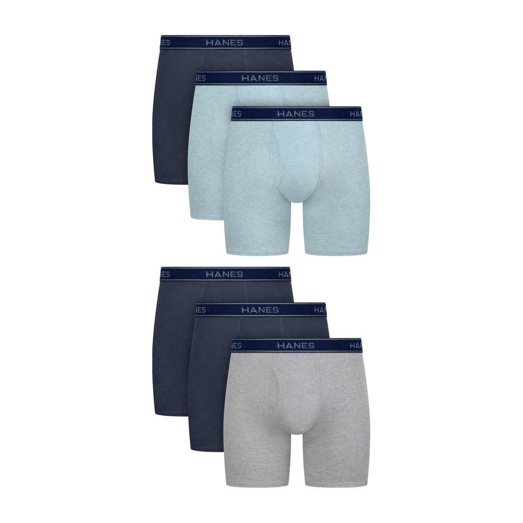 Hanes mens Underwear Boxer Briefs Pack, Cool & Breathable Cotton Moisture-wicking Underwear for Men, No Ride Up - P's One-Stop Shop 