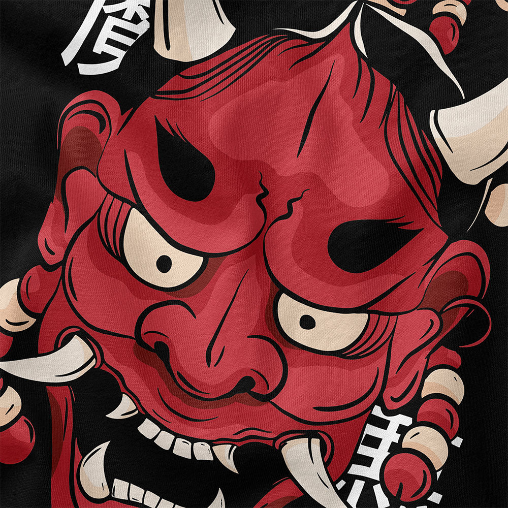 Hannya Demon Mask Hoodie - P's One-Stop Shop 