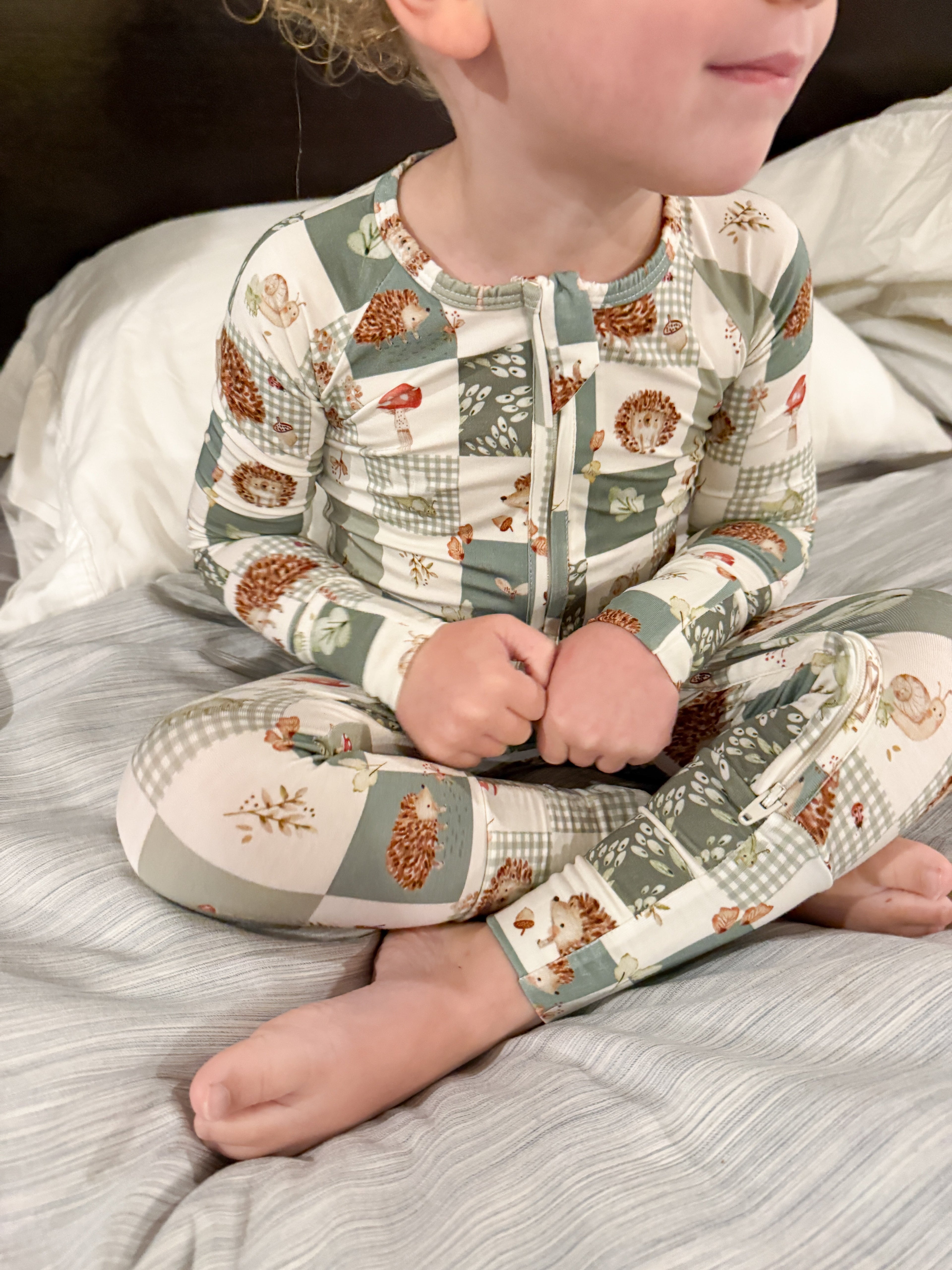 Harvest Hedgehogs Bamboo Zippy Pajamas - P's One-Stop Shop 