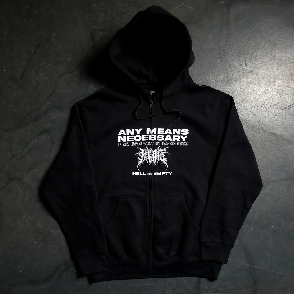 Hell is Empty Zip Up Hoodie - P's One-Stop Shop 