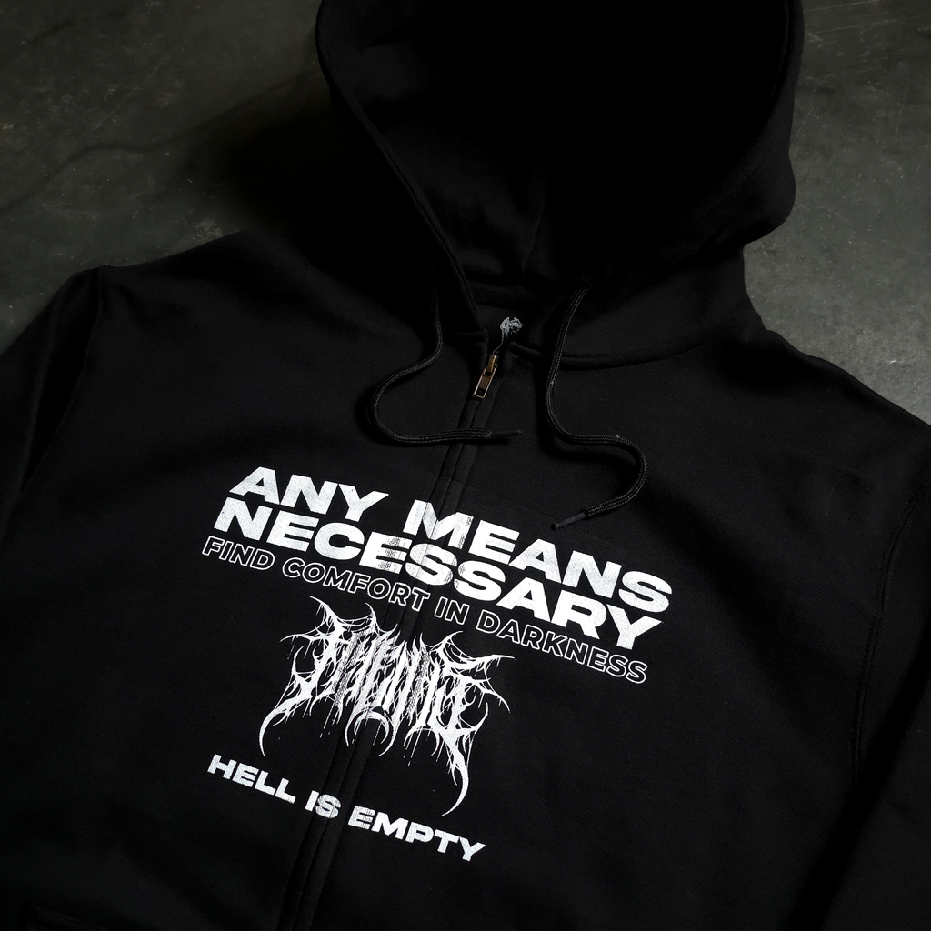 Hell is Empty Zip Up Hoodie - P's One-Stop Shop 