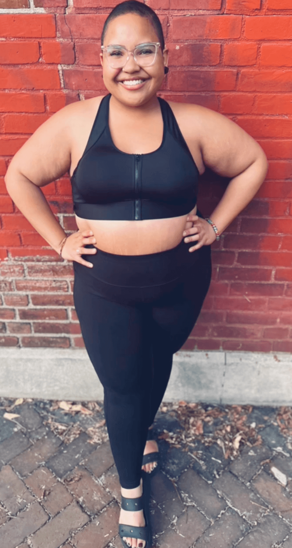 Hero Front‑Closure Sports Bra - Black - P's One-Stop Shop 