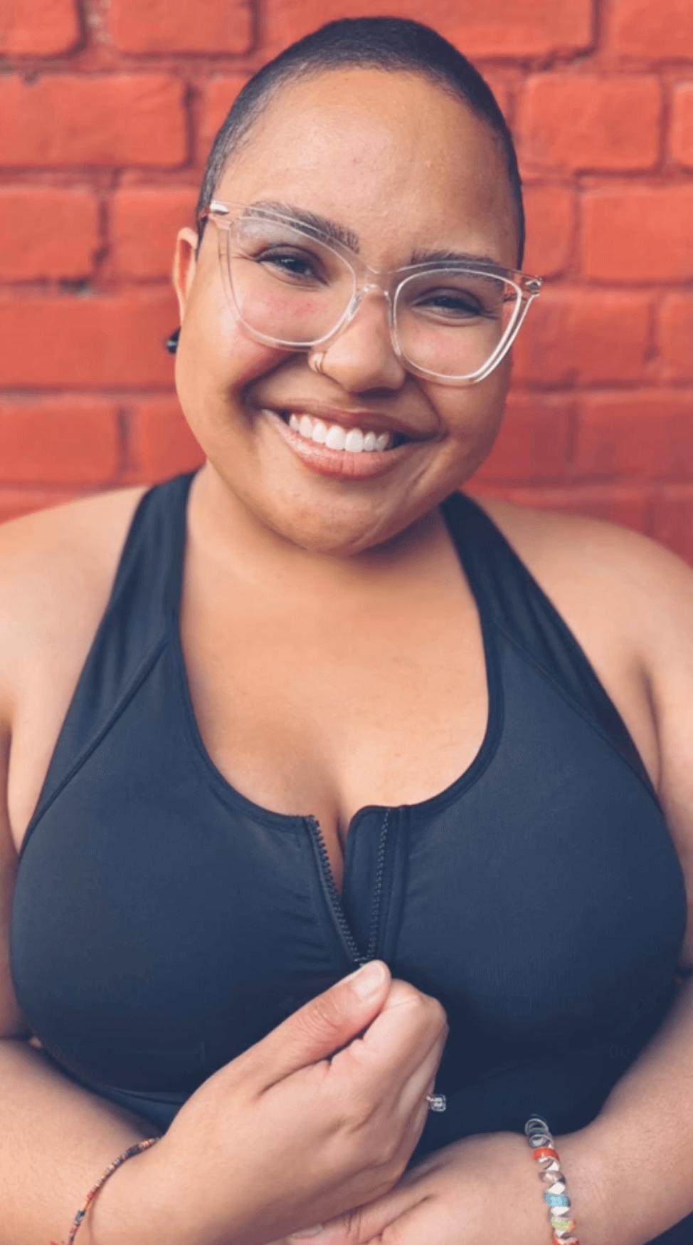 Hero Front‑Closure Sports Bra - Black - P's One-Stop Shop 