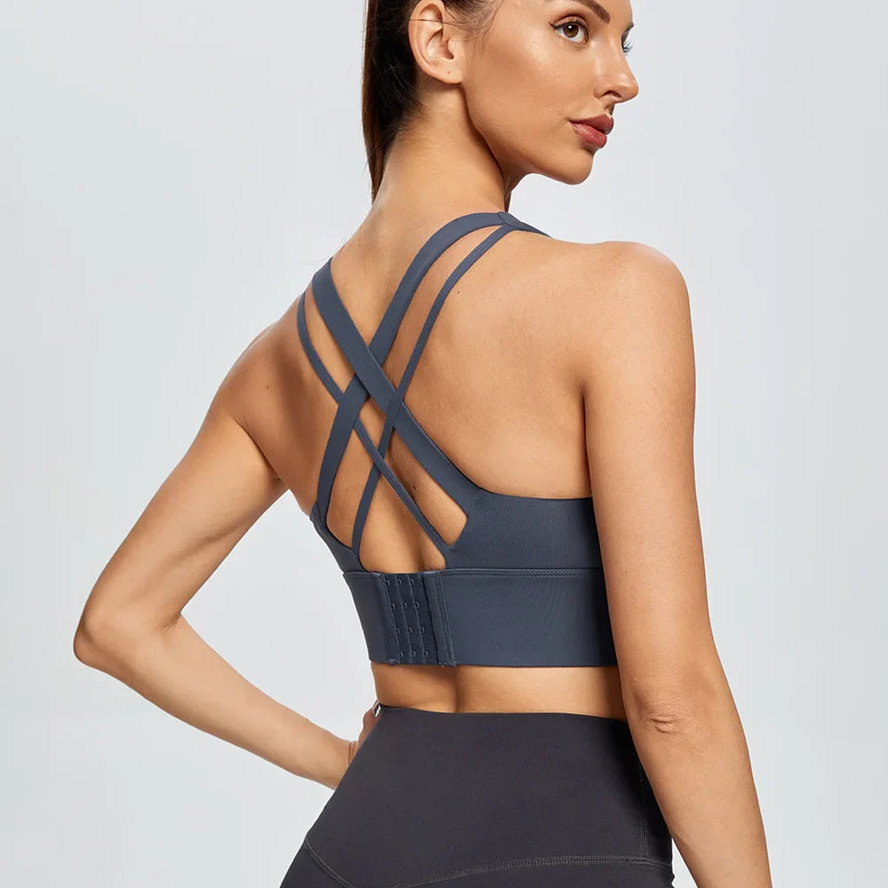 High Impact Women's Sports Bra with Back Closure - P's One-Stop Shop 