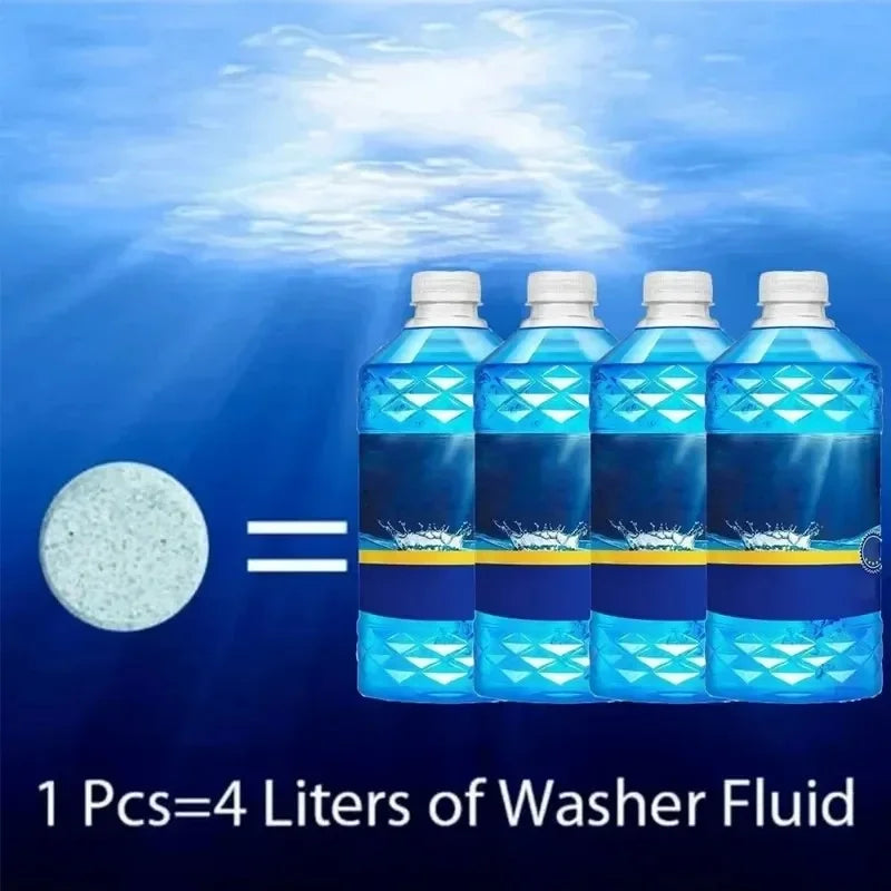 ISGTDRM Solid Cleaner Car Windscreen Cleaner Effervescent Tablet Auto Wiper Glass Solid Cleaning Concentrated Tablets Detergent - P's One-Stop Shop 