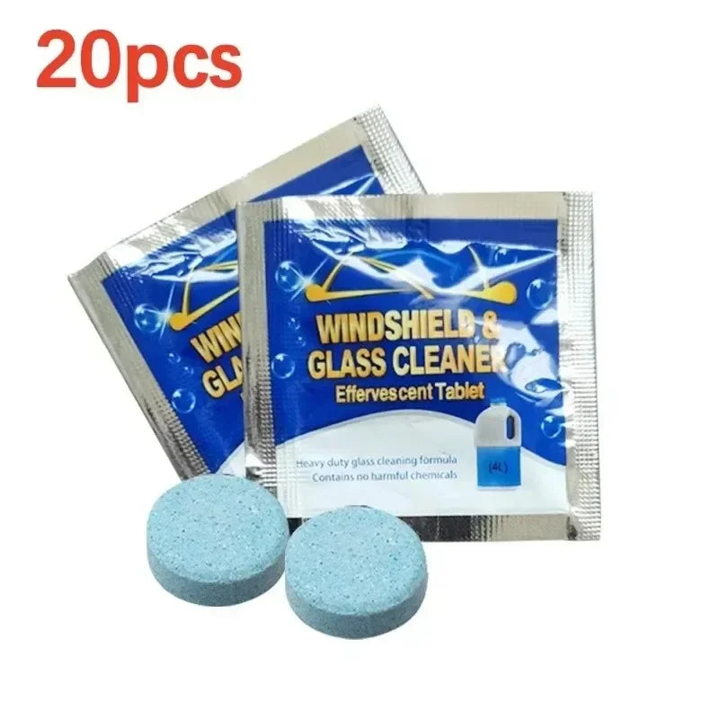 ISGTDRM Solid Cleaner Car Windscreen Cleaner Effervescent Tablet Auto Wiper Glass Solid Cleaning Concentrated Tablets Detergent - P's One-Stop Shop 